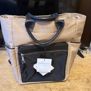 Max Studio Tan and Black Men's Backpack